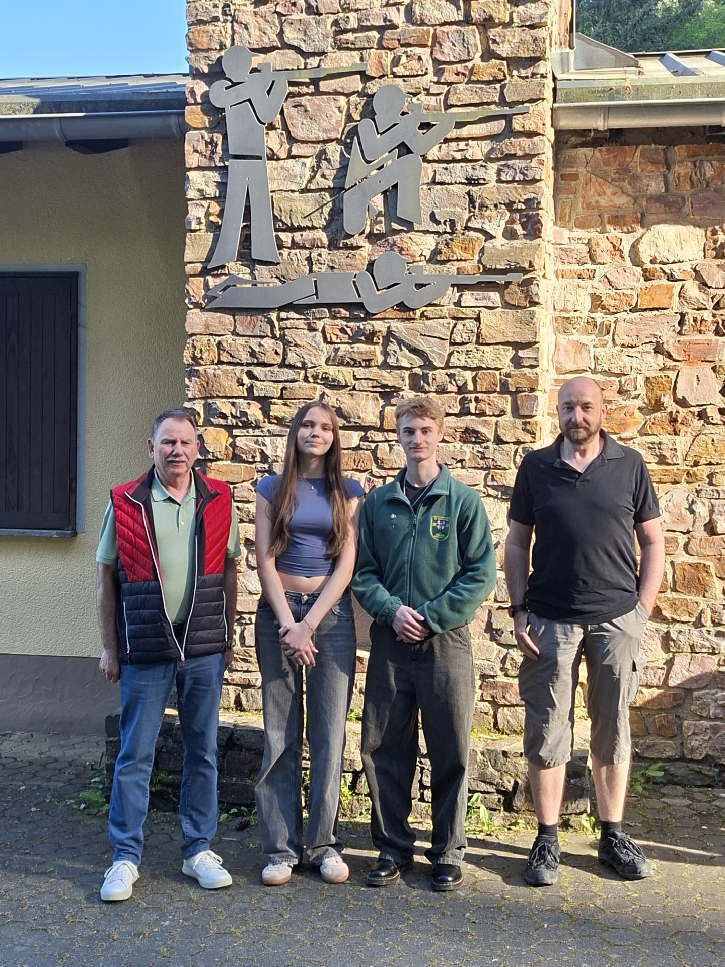 Neuer Bezirksjugendvorstand 2026, V.Ln. R.     BZ-Jugendleiter Hans Jürgen Borscheid, BZ-Jugendsprecherin Uta Jakobs, BZ-Jugendsprecher Luca Ewen, stv. BZ-Jugendleiter Max Konder

